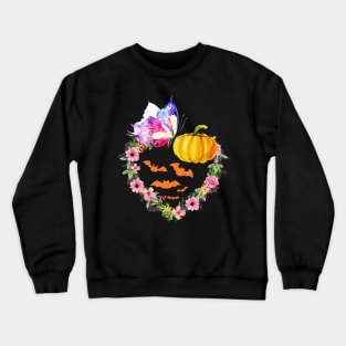 Butterflies and Pumpkins Crewneck Sweatshirt